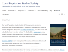 Tablet Screenshot of localpopulationstudies.org.uk